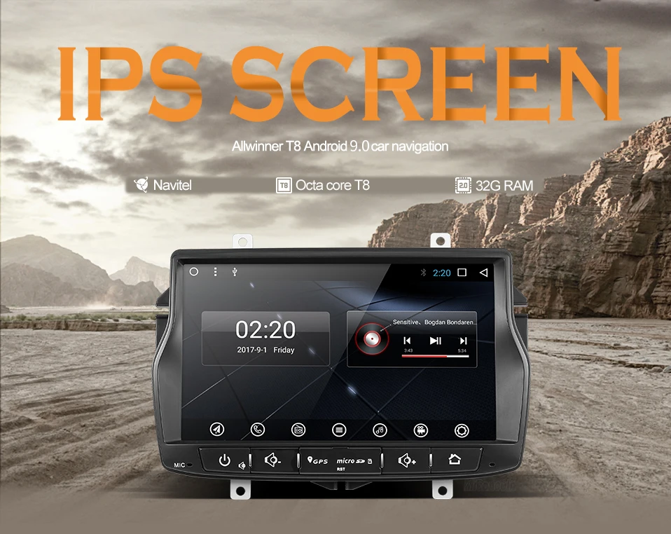 Clearance CLDA8071 2G+32G android 9.0 car dvd for Lada Vesta car radio video audio player gps navigation car stereo player 0