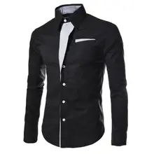 Модные однотонные рубашки с длинным рукавом, весенне-осенние Рубашки для отдыха, мужские топы, повседневные рубашки, тонкая Рабочая блуза с воротником с лацканами