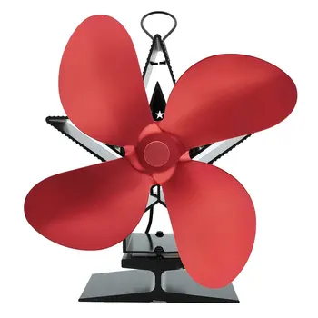 

Heat Powered Stove Fan Premium Fireplace Thermodynamic Fan Alumina Fan Blade Ultra Quiet Warm Fireplace Fan Thermal Power Fan