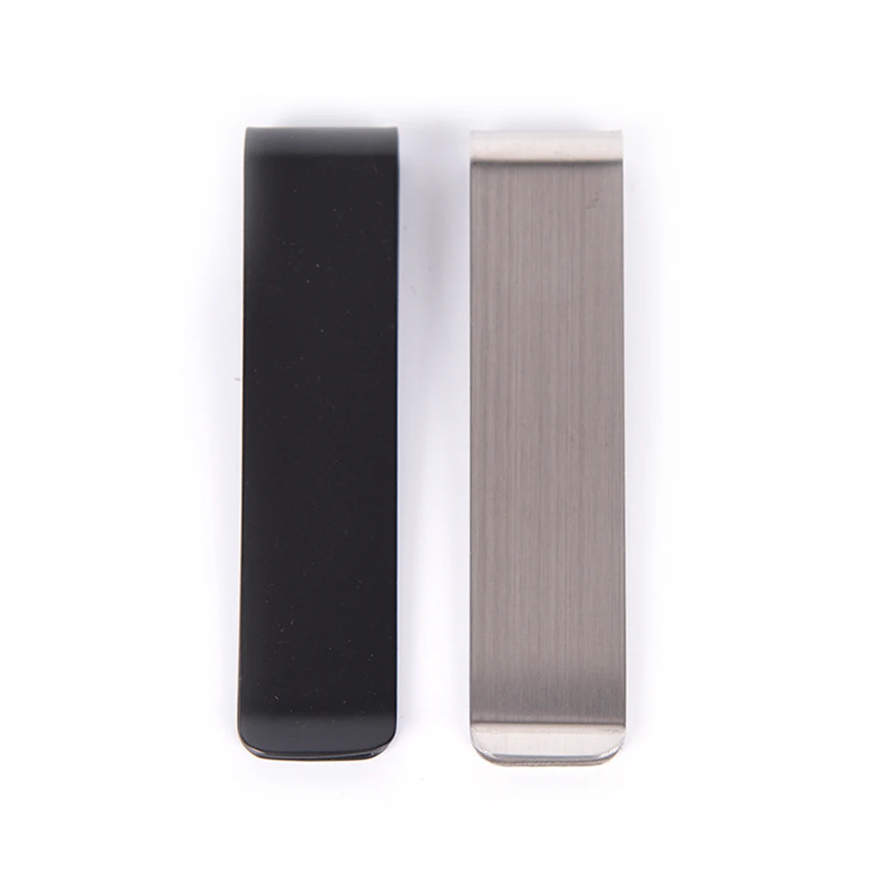 7.2x1.7cm 1PCS 2Colors High Quality Stainless Steel Metal Money Clip Fashion Simple Dollar Cash Clamp Holder Wallet for Men