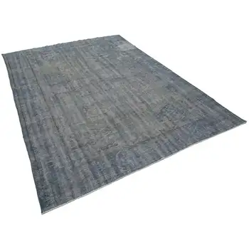 

222x311 Cm Grey Handmade Overdyed Rug-7x10 Ft
