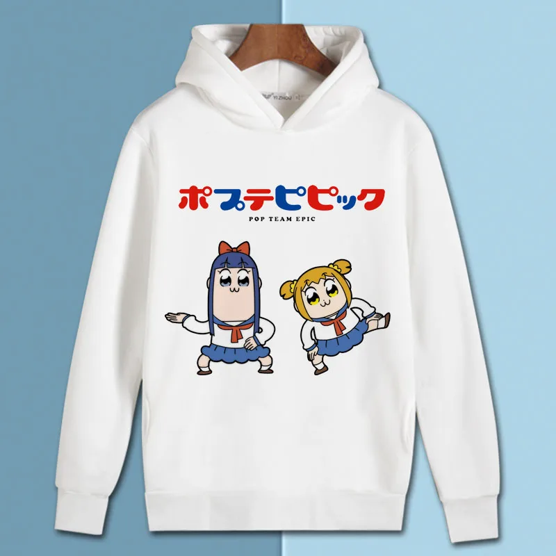 Поп-команда Epic Косплей Толстовка Poptepipic Popuko Pipimi мультфильм печати толстовки зима