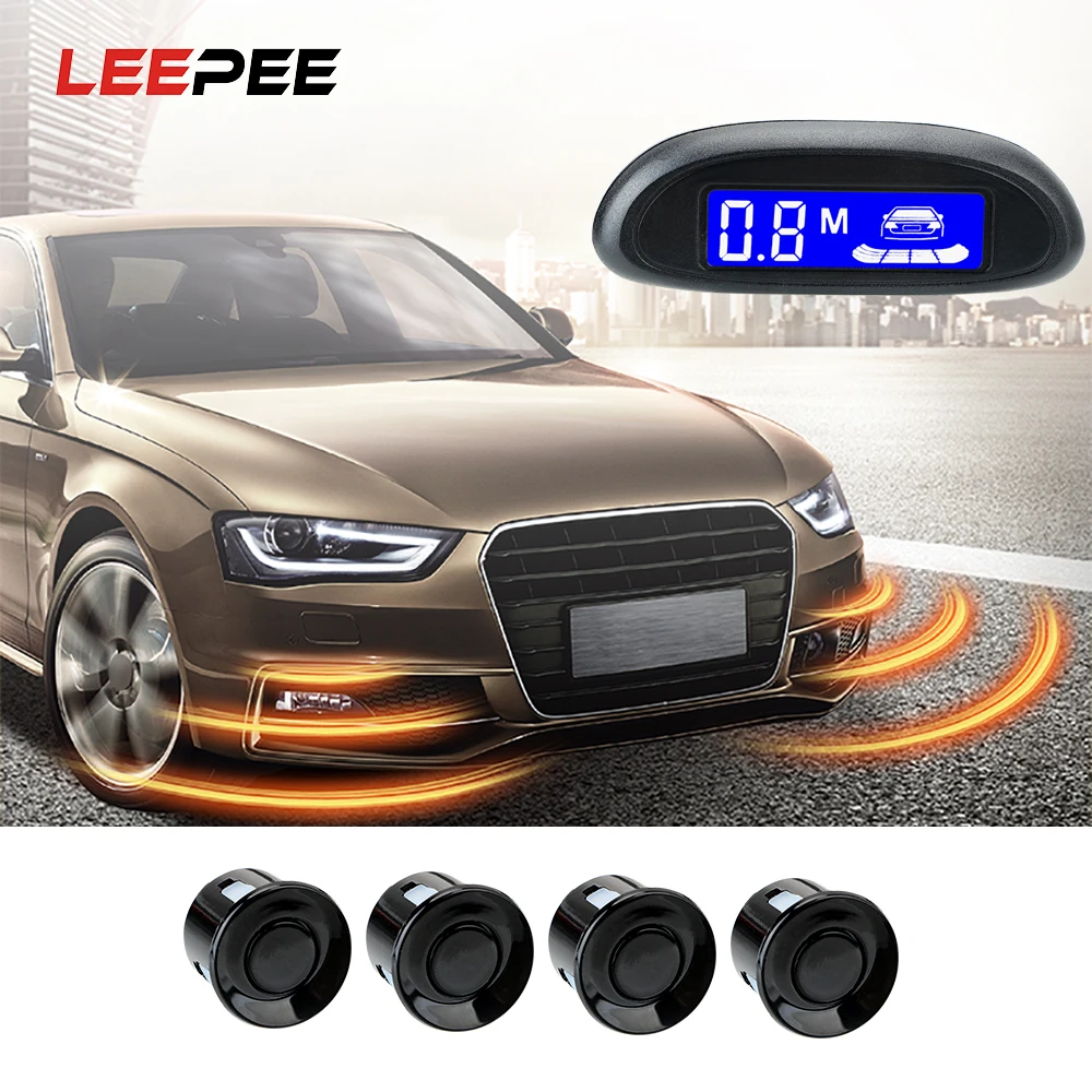 LEEPEE Parktronic Parking Sensor System LCD Cars Car Reversing Radar Buzzer Detector Automatic 12V DC | Автоэлектроника