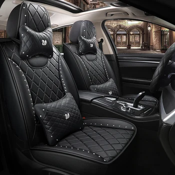 

Full Coverage Eco-leather auto seats covers PU Leather Car Seat Covers for mercedes benz m class ml 350 ml320 w163 w164 w166 gle