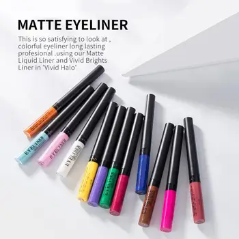 

HANDAIYAn 12Pcs Colorful Liquid Eyeliner Matte Lasting Waterproof Eye Makeup Eyeliner Pencil Waterproof Quick Dry Eyeliner