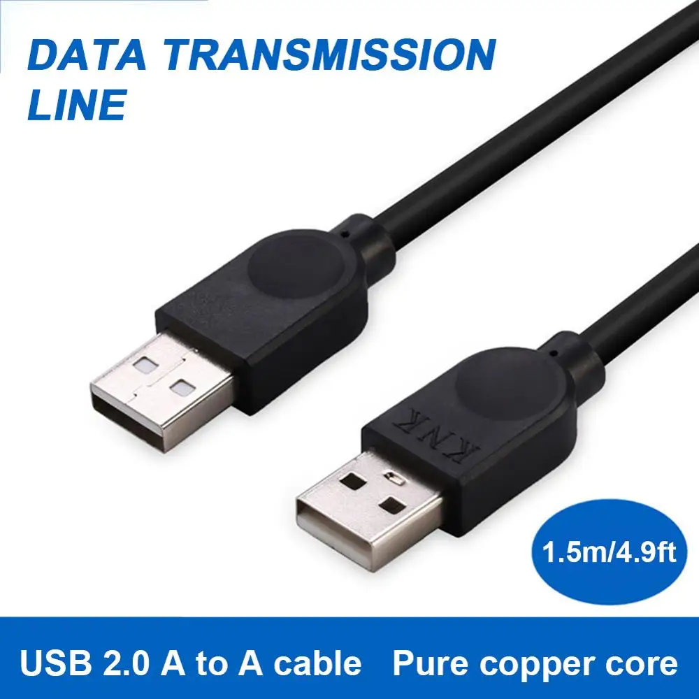 

USB2.0 Cable A to A USB Male to Male Cable(4.9ft) Data Transfer for Laptop, Hard Disk, Camera and More