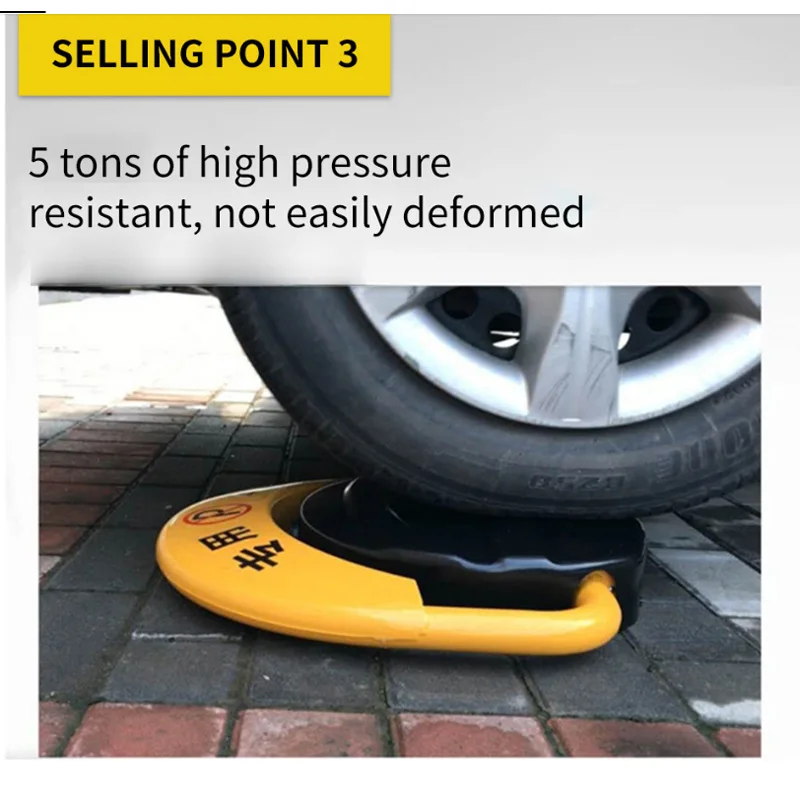 

GALO factory cheap high quality automatic remote control double battery parking lock waterproof anti-pressure safety