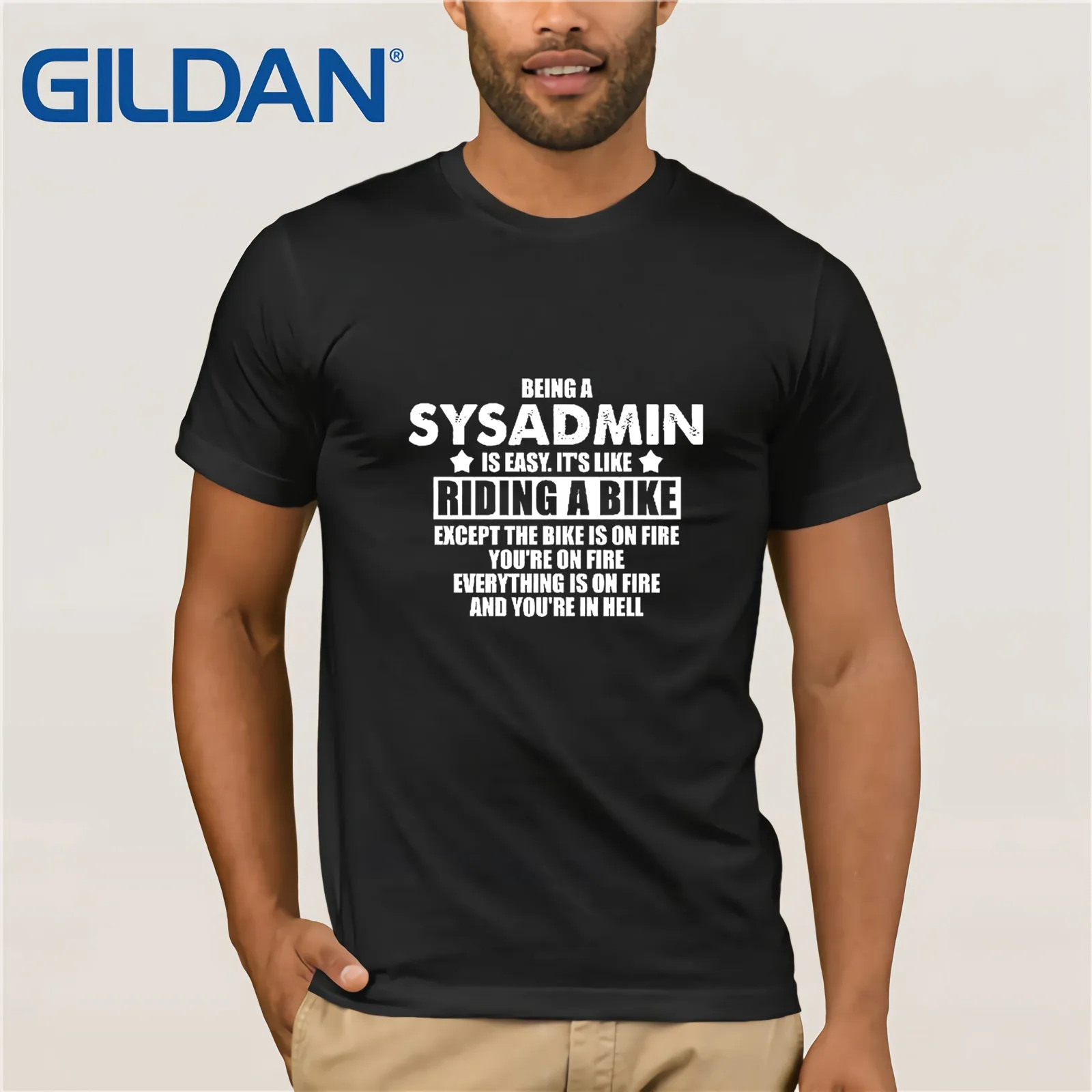 Быть SysAdmin футболка для мужчин s унисекс подарок новинка Работа Карьера Apache сервер