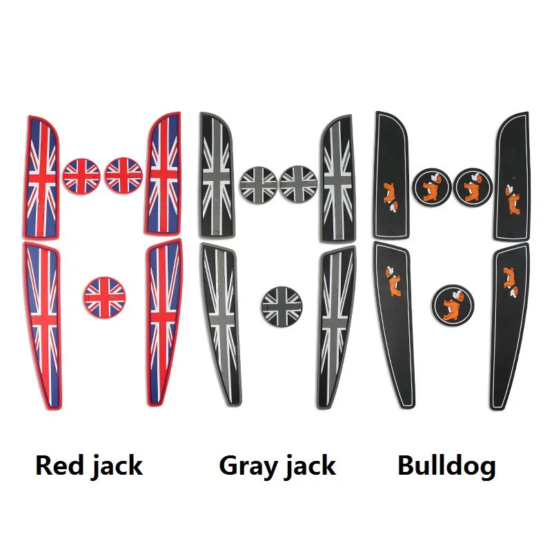 7 шт. автомобильный стайлинг декор дверной паз подстаканник коврик для Mini Cooper R56 3