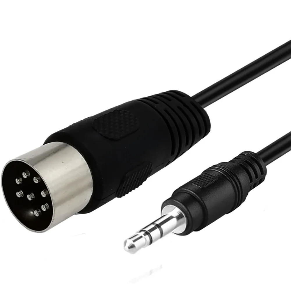 Din Audio Adapter Cable Din 8 Pin to 3.5mm Cable 8Pin Din Male Plug to 3.5mm Male Audio Adapter Cable for Musical instrument audio equipment 0.5m-3m