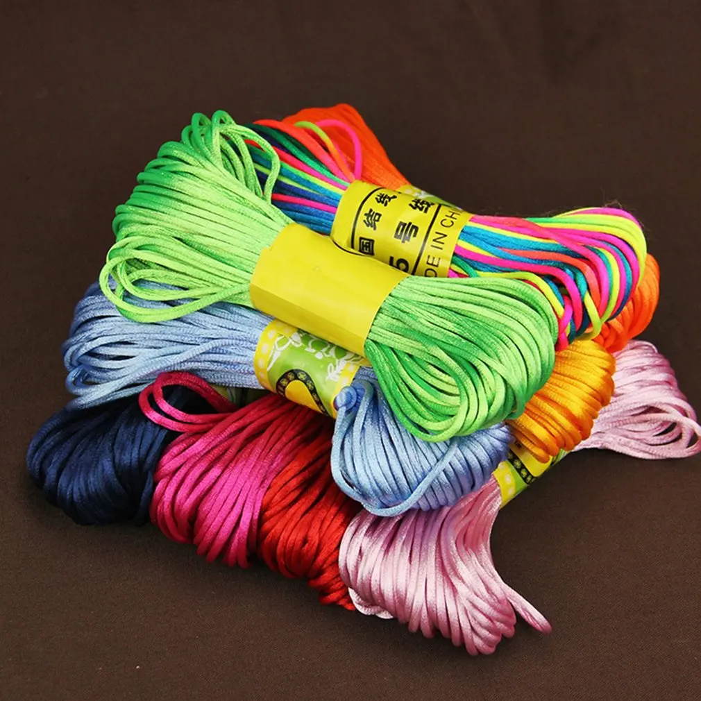 Прочный Нейлон Китайский узел Бисероплетение Ювелирный шнур нить проволока DIY Браслеты Ожерелья ремесла использование