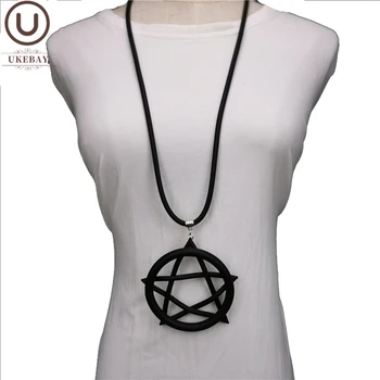 

UKEBAY New Pentagram Geometric Pendant Necklaces For Women Handmade Design Luxury Necklace Clothes Accessories Bohemia Jewelry