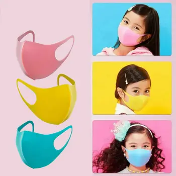 

3PCS Comfortable Face Mask Kids Multiple Dust-proof Skin-friendly Face Mask Baby Protective Mask Washable Reusable For Chirldren