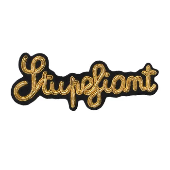 

Hand Embroidery Badge Pen Creative Letter Brooch High-end Women's Sweater Pin Fixed Clothes Decoration Accessories