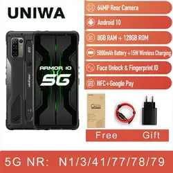 5G прочный смартфон Ulefone Armor 10 Мобильный телефон 6,67 дюймов Android 10 8 ГБ + 128 Гб Водонепроницаемый IP68 64MP камера мобильный телефон s