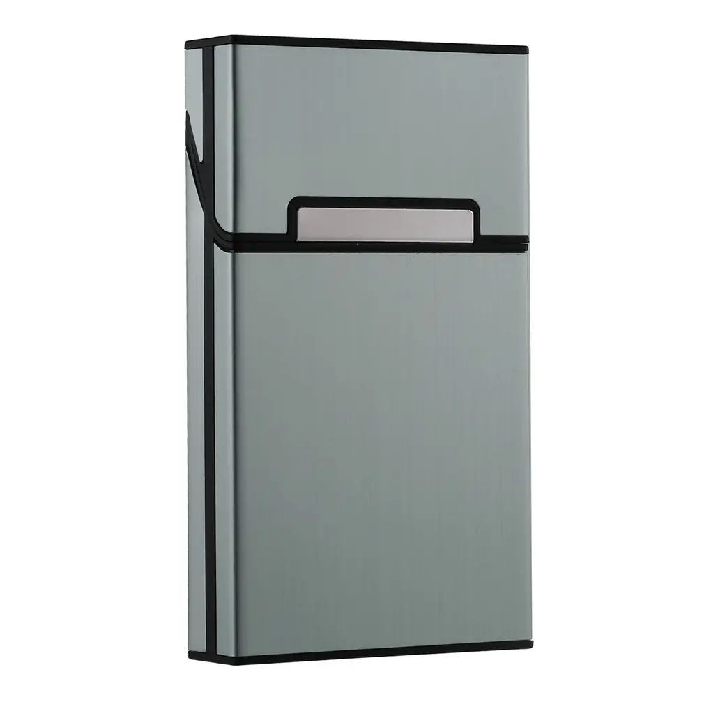 

Aluminum Slim Cigarette Case Cigar Accessories Tobacco Box Easy to Carry Storage Container Gift Casts For Male and Female Smoker