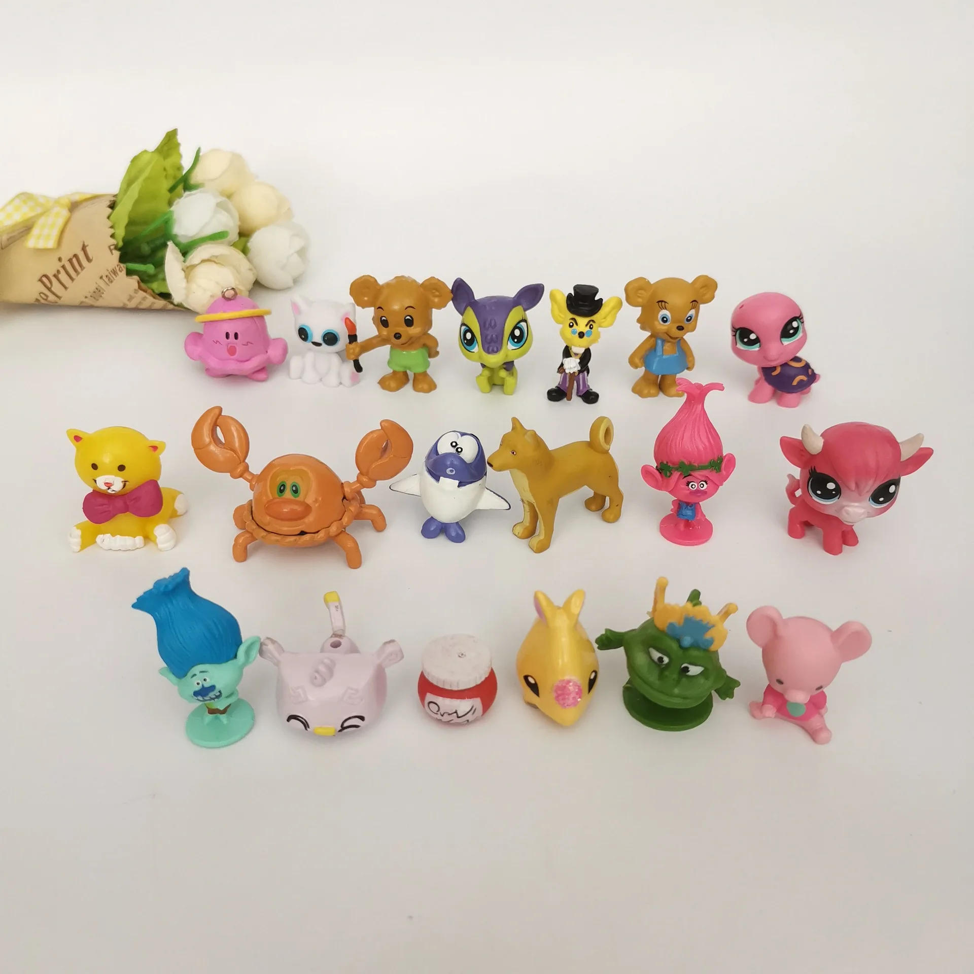 

Mixed-Capsule Toy Doll Foreign Trade Overstock Elf Animal Bear 3D Toy Cartoon Anime Peripheral