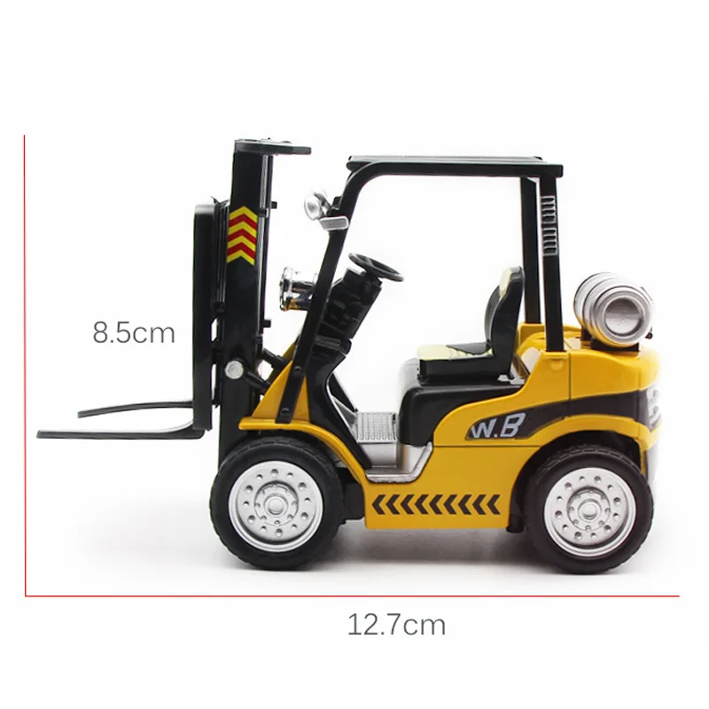 1:24 Scale Forklift Truck Diecast Model Car Toy Vehicle Sound & Light Kids Gift 