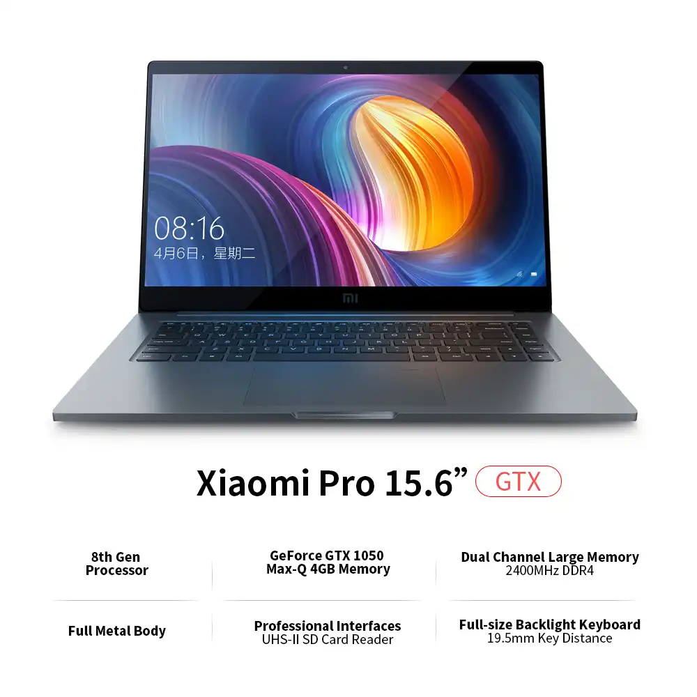 Xiaomi Mi Notebook Pro 15 6 Inch Gtx 1050 Max Q Intel Core I7 16g I5 8g Cpu Nvidia 4gb Gddr5 Laptop Fingerprint Forwindows 10 Laptops Aliexpress