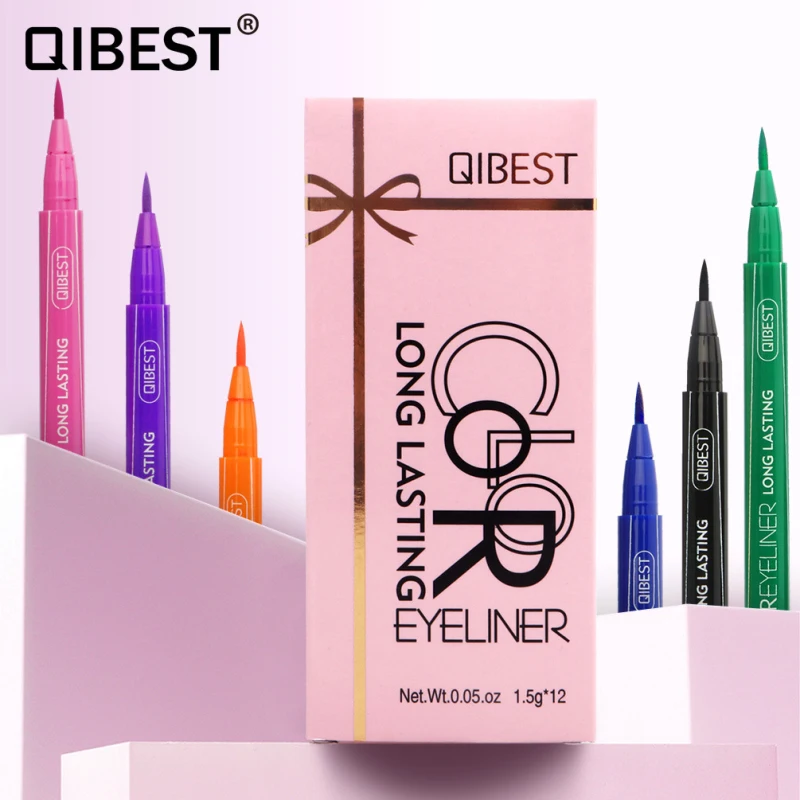 QIBEST Liquid Eyeliner Professional Eyeliner Pen Waterproof Not Blooming Long-lasting Eye Liner Pencil Makeup Tools 12 Style QIBEST Liquid Eyeliner Professional Eyeliner Pen Waterproof Not Blooming Long-lasting Eye Liner Pencil Makeup Tools 12 Style