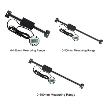 

Machine Displacement Measuring Ruler Round Shape Screen Practical Durable Digital Readout Linear Scale
