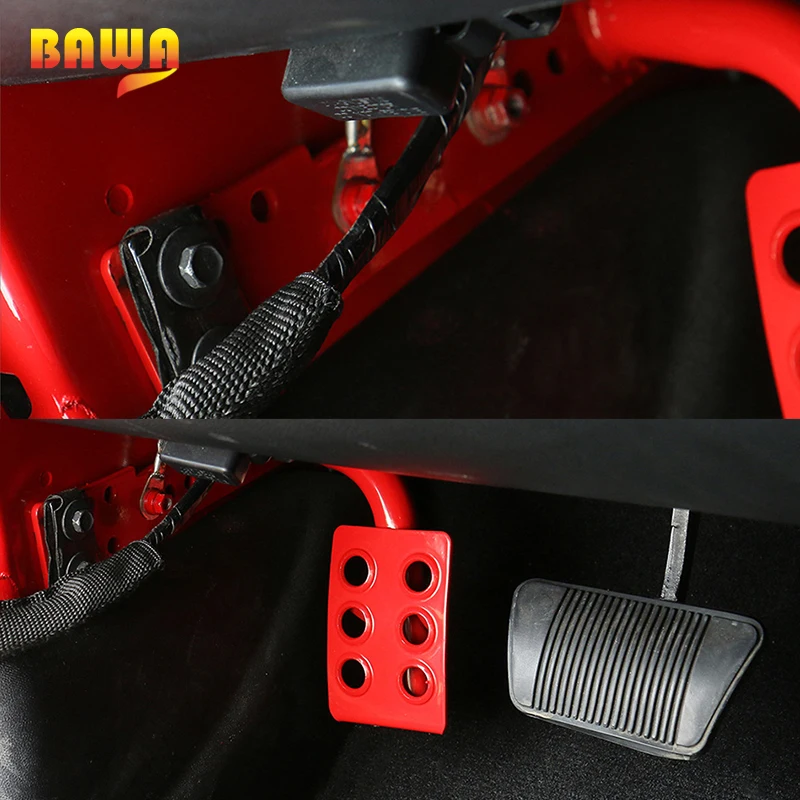 Металлические педали BAWA левая и боковая подставка для ног аксессуары Jeep Wrangler JK JKU