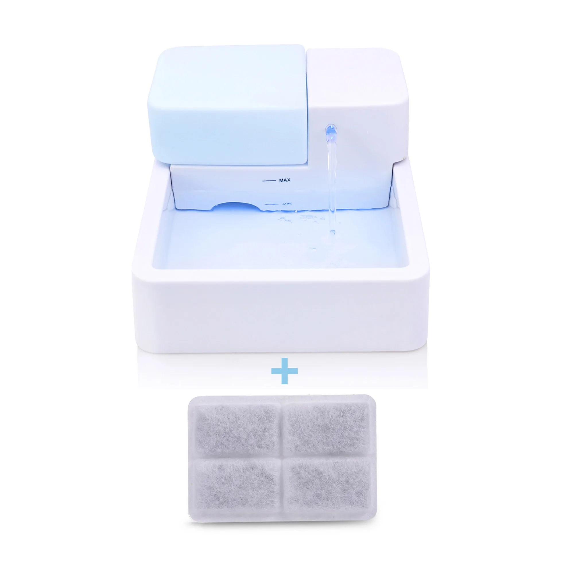 Normal X 1 Filter Светодиодный фонтан для кошек, автоматический фонтан для кошек, 1.8л, электрическая тарелка для кошек, собак, питьевой Диспенсер, товары для щенков питомцев - Цвет: Normal X 1 Filter