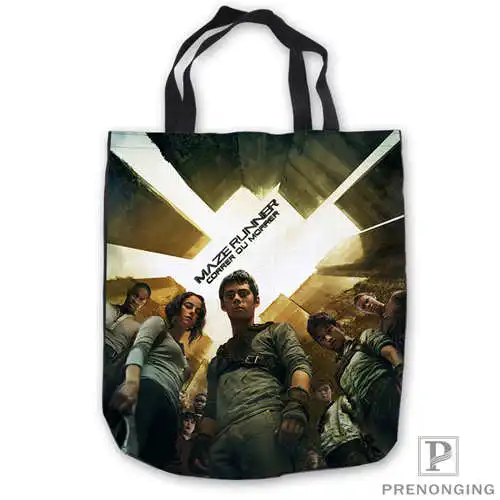 Пользовательские холст лабиринт runner1 ToteBags ручная сумка для покупок Повседневная