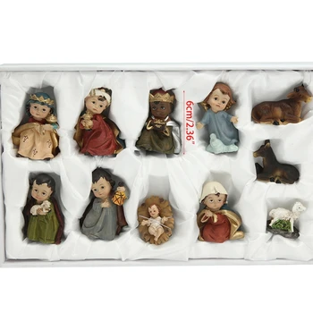 

11Pack Born in Bethlehem Nativity Set - Nativity Sets for Christmas Indoor Decor GXMA