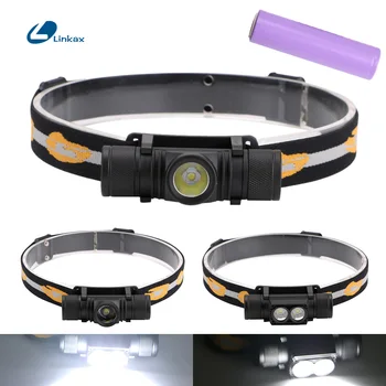 

1/2 XM-L2 LEDs Headlamp 18650 Rechargeable 1000lm Head Torch Camping Hunting 6 Modes Lighting Adjustable Angle Waterproof Light