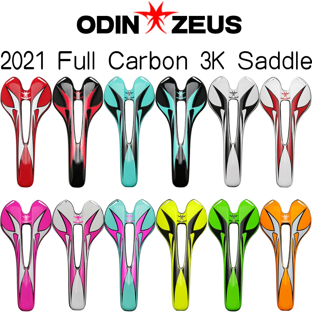 

OdinZeus classic style latest color mountain bike/road bike front seat carbon fiber road/mountain bike carbon saddle cushion