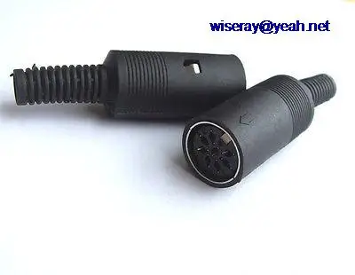 

DHL/EMS 100 PCS 8-Pin DIN Socket Female DIN plug Cables Connectors for Soldering iron DIY-A8
