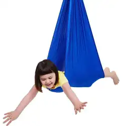 Hamac balançoire en coton pour enfants, pour autisme et tdah, ajoutez des câlins de thérapie sensorielle jusqu'à 88lb, balançoire de siège stable 