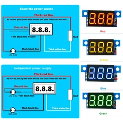 DC0-10A Digital LED Ammeter Current Panel Meter 0.36in Module Reverse protection #Sep.08