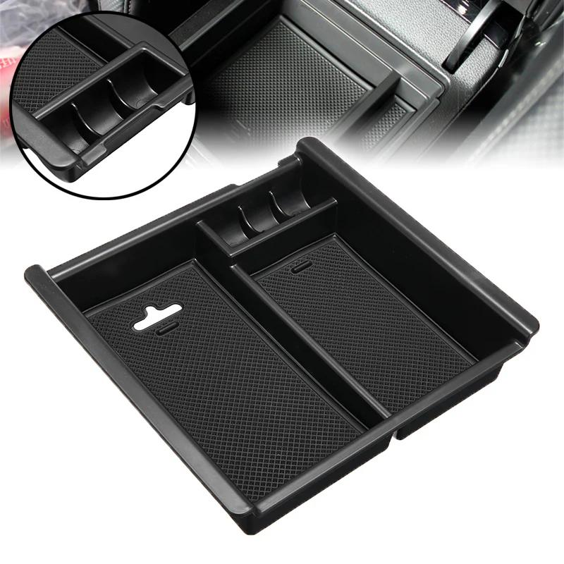 

1pc Car Center Console Armrest Box Glove Box Secondary Storage Console Organizer Insert Tray For Toyota Tocoma 2016-2019