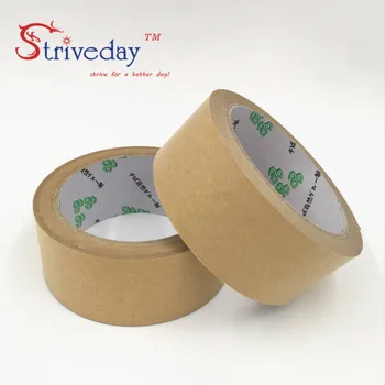 

1pcs 48mm wide 25 meters long Water free kraft paper tape photo frame tapes sealing tape leather belt high viscosity DIY
