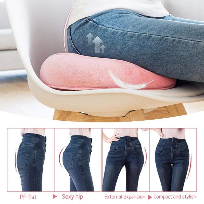 

Seat Cushion Multifunctional Dual Comfort Cushion Memory Foam Seat of Hip Lift Seat Cushion Beautiful Butt Plush Chair Cushion