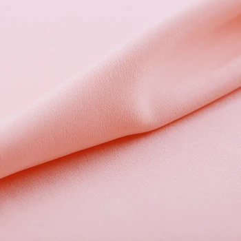 

Shell Pink 42 Momme Heavy Mulberry Silk Fabric Crepe De Chine High End Dress Material