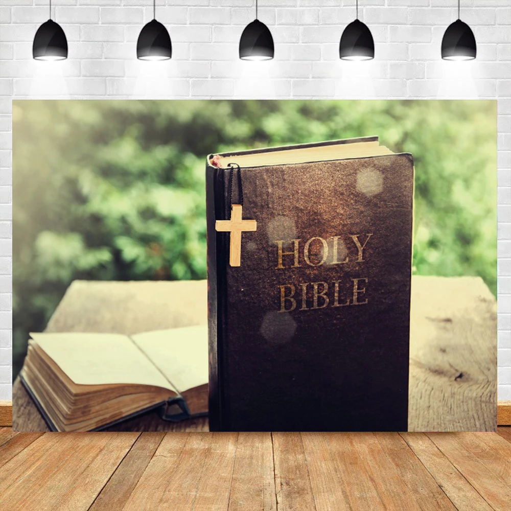Laeacco Christian Holy Bible Baptism Ceremony Church Party Decor Portrait Photography Background Photo Backdrop For Photo Studio