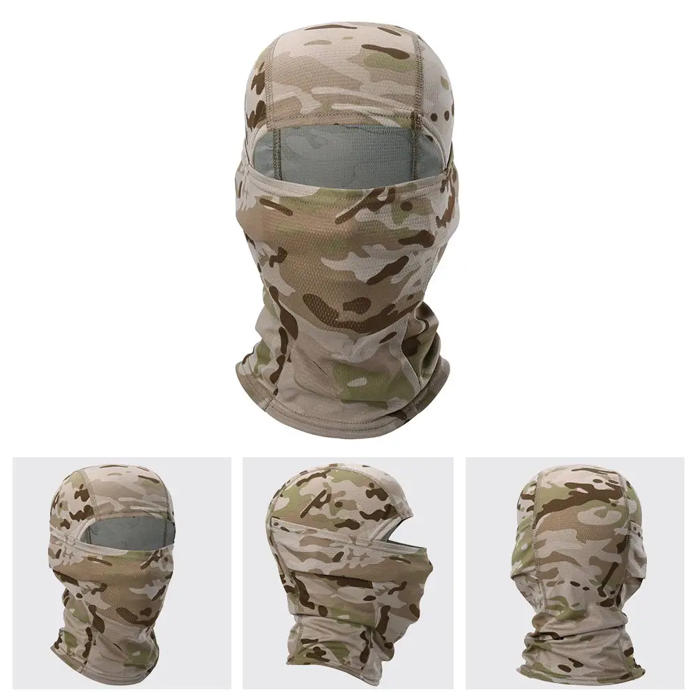 Multicam Camouflage Balaclava Vollgesichtsschal Maske Wandern Radfahren Jagd Armee Fahrrad Militärische Kopfbedeckung