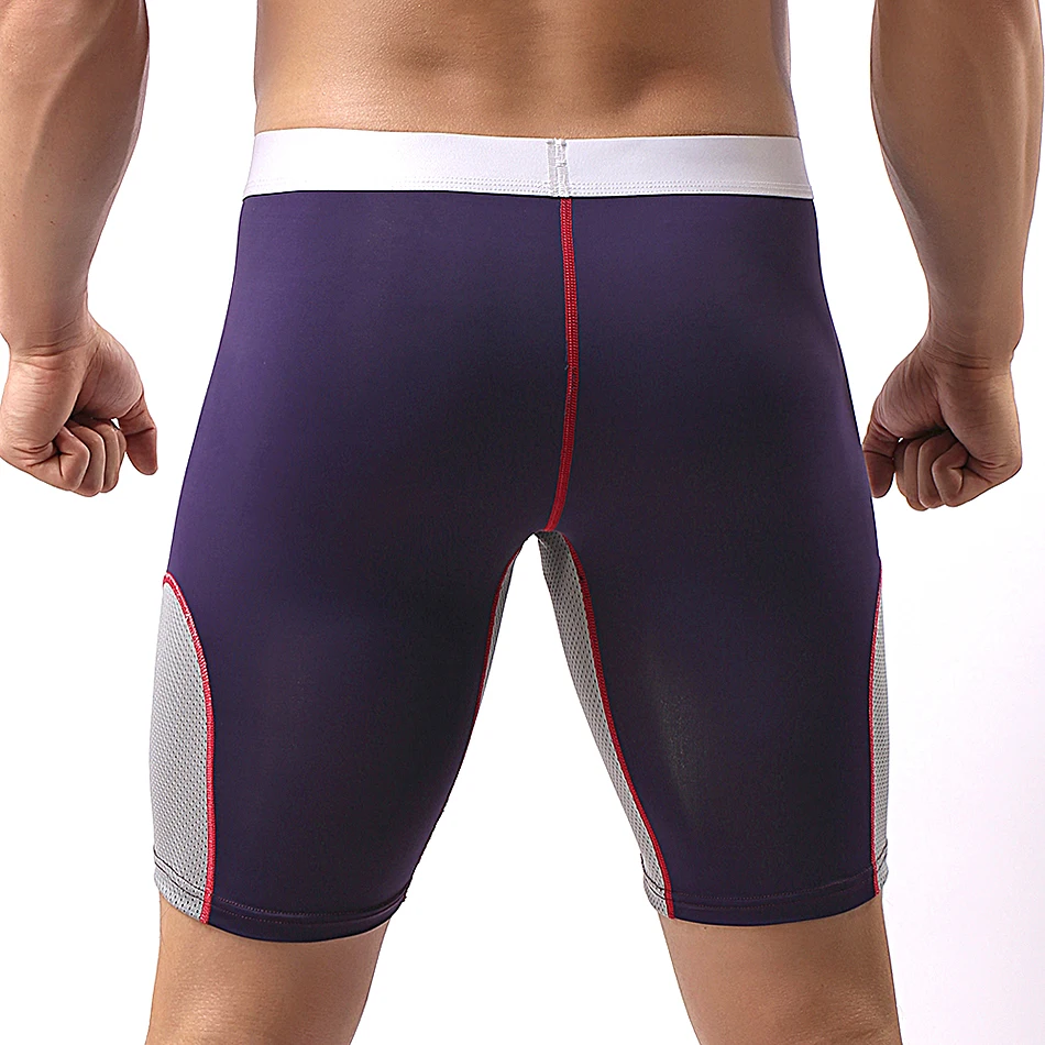 4 Pcs/Lot Boxer Sports Underwear Plus Long-wearing Leg Pants Fitness Underwear Run Underwear Comfortable and Breathable