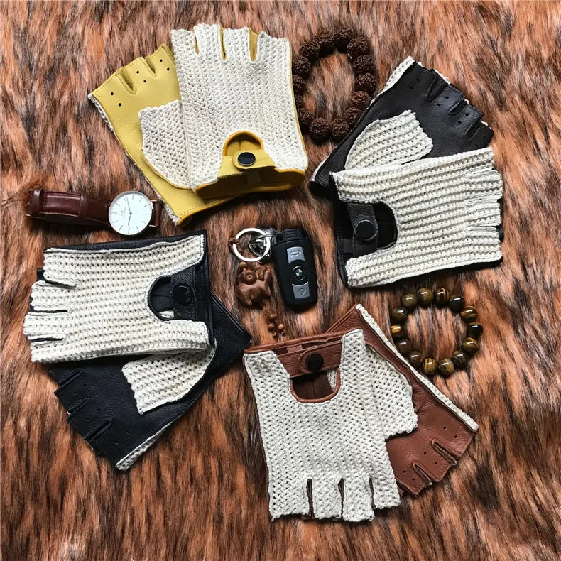 Перчатки из натуральной кожи импортные Deerskin локомотив мужские мотоциклетные перчатки женские перчатки из натуральной кожи для фитнеса Нескользящие AM014A
