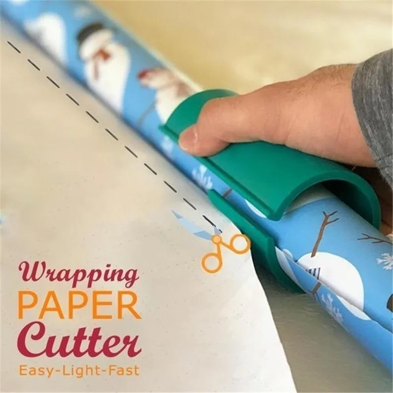 

2020 Christmas Gift Wrapping Paper Roll Cutter Tool Cuts The Prefect Line Every Single Time Sliding Wrapping Paper Cutter