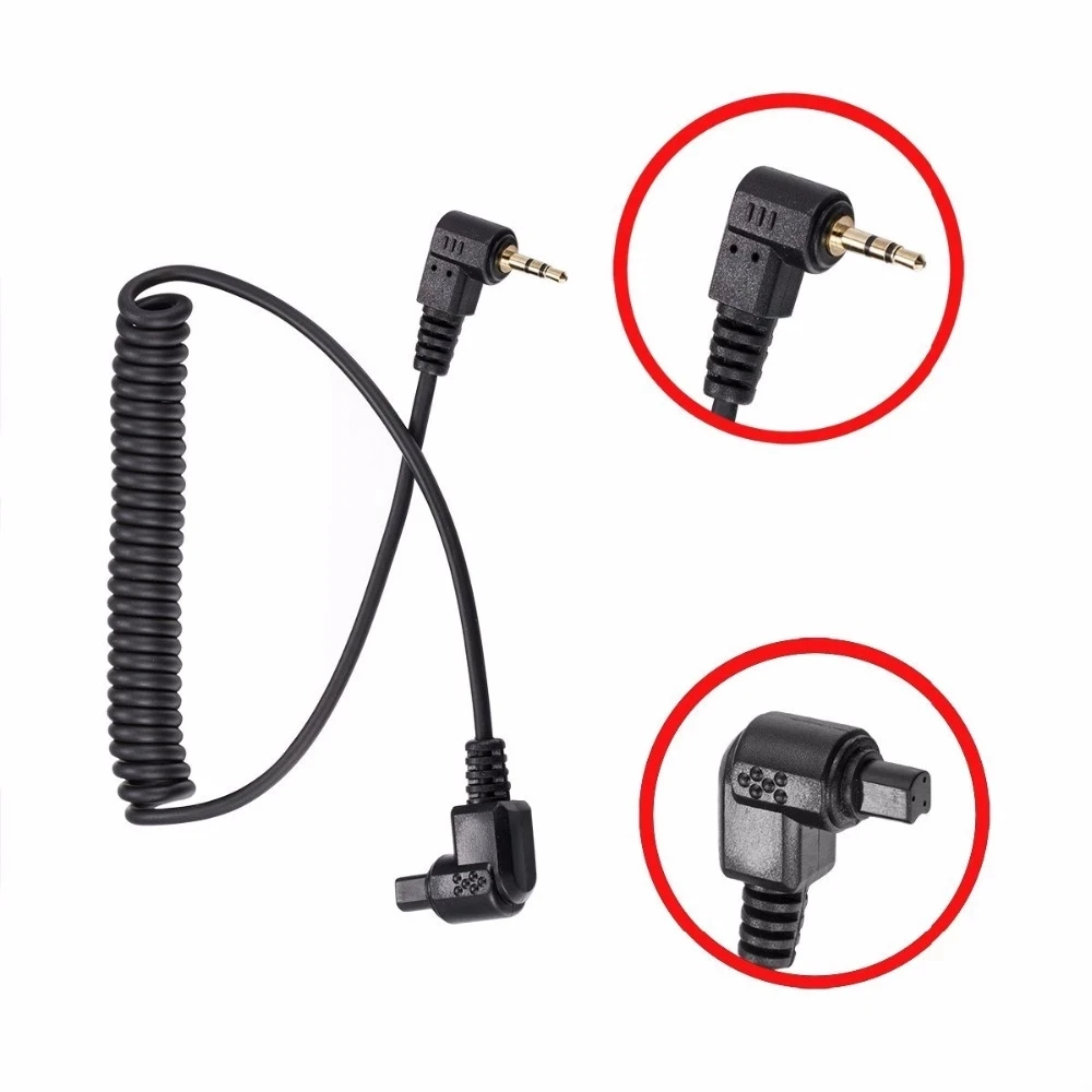 2.5-C3 RS-80N3 N Shutter Release Cord Cable for Yongnuo RF-603 MC-36R JY-120 for Canon 50D 40D 30D 20D 10D 7D 6D 5Ds 5Ds R 5D camera remote shutter button,camera remote shutter release