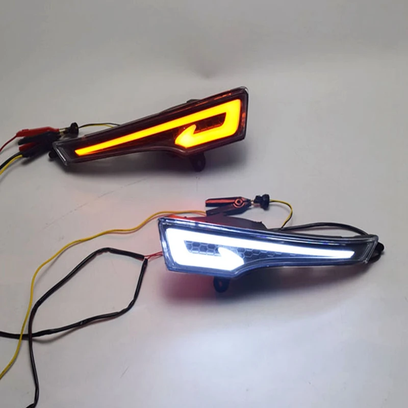 СВЕТОДИОДНЫЙ DRL Дневной светильник противотуманная фара автомобиля 12V для бега светильник s для Nissan Teana Altima 2013