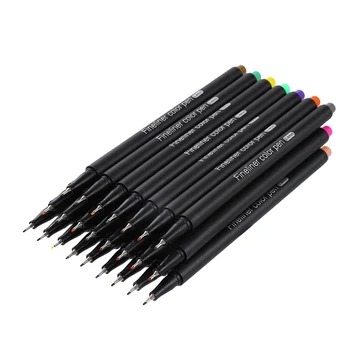 

60pcs Hook Line Pen 0.4mm School Colorful Hook Line Pen Marker Pen Fineliner Pen Art Supplies Ink Pen for Painting