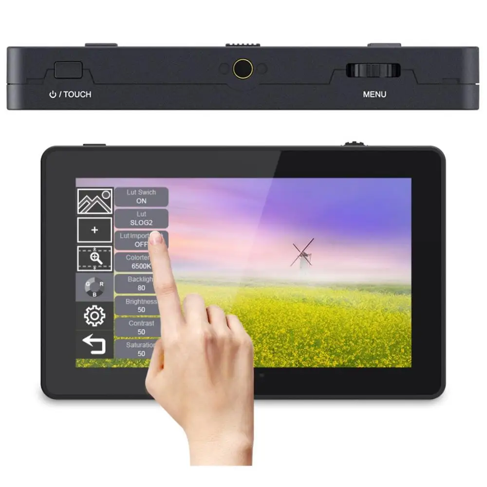 FEELWORLD-F6 PLUS 5.5 ġ 3D LUT ġ ũ 4K , Ǯ HD 1920x1080 IPS DSLR ī޶ ʵ 