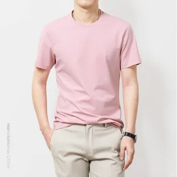 

Short-sleeved men's t-shirt casual breathable half-sleeved top 7646