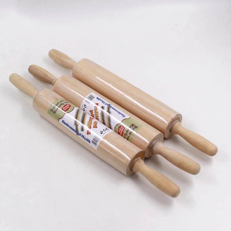 

Solid Wood Rolling Pins Cake Embossing Bread Decoration Dough Roller Crafts DIY Bakeware Manual Kitchen Cooking Baking Tools