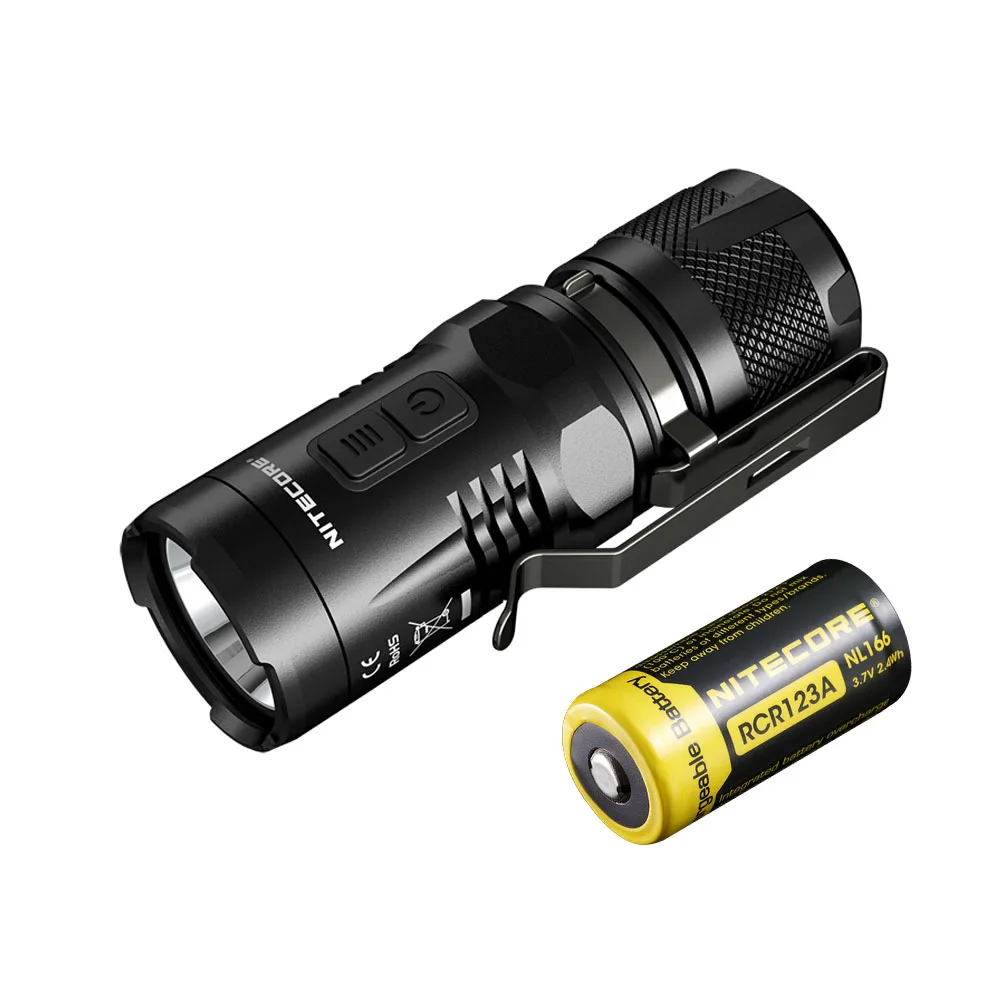 Тактический фонарь NITECORE EC11 CREE XM-L2(U2), светодиодный, Макс., 900 люмен, дальность луча, 190 м, наружный фонарь для поисково-спасательных работ - Испускаемый цвет: EC11 NL166